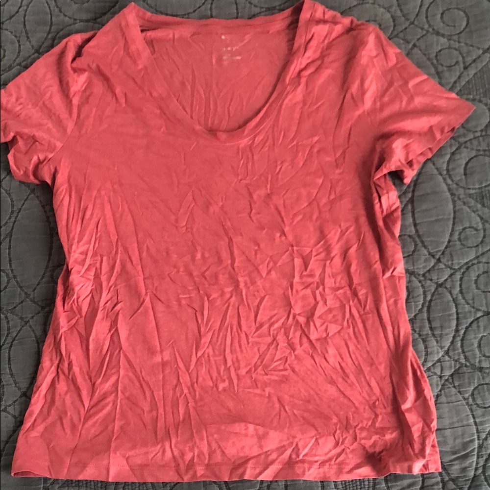 A New Day Multicolored Fitted Short Sleeve T-Shirt